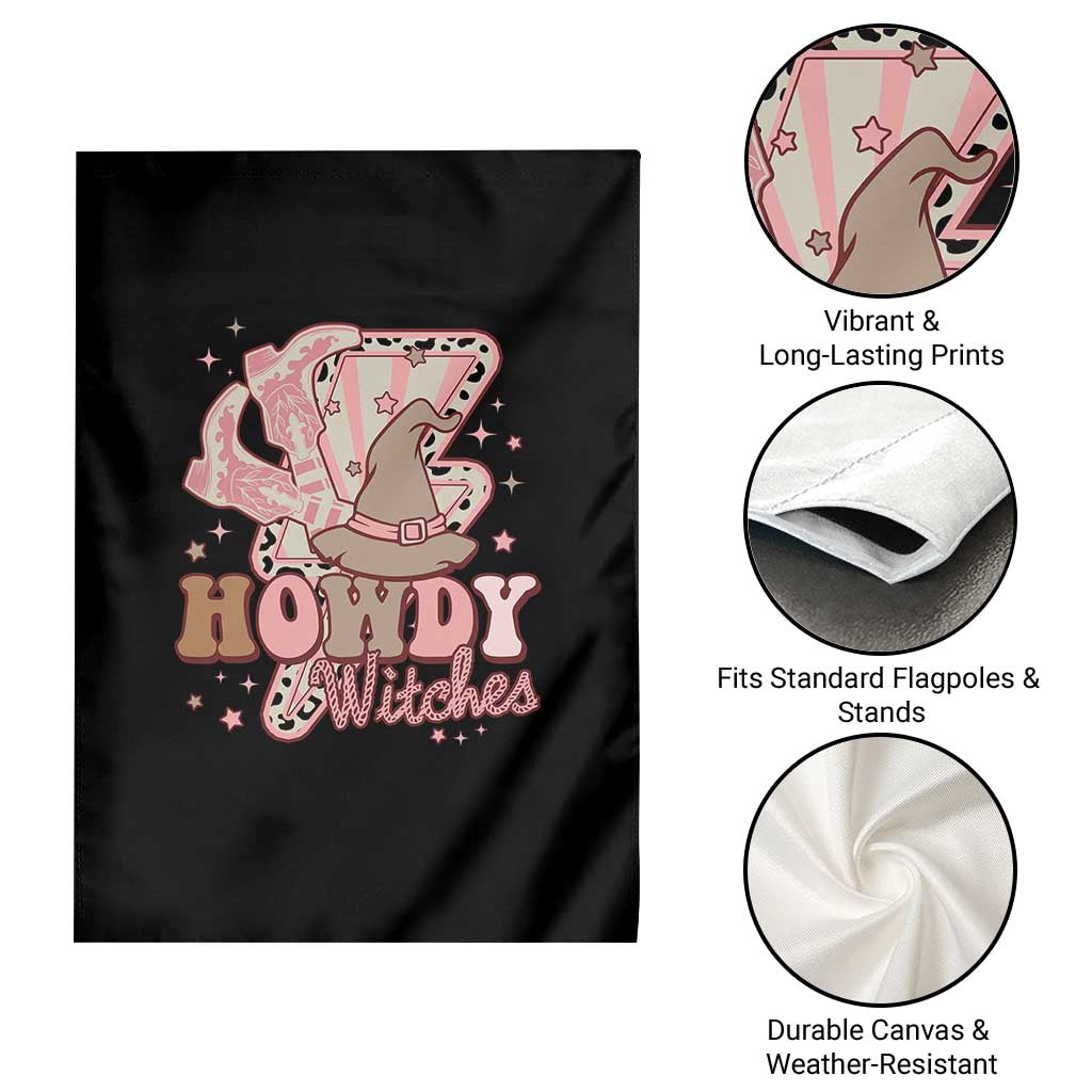 Halloween Cowgirl Garden Flag Howdy Witches Cowboy Boots Witch Hat Thunder TS11 Print Your Wear
