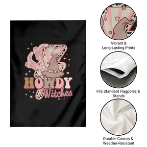 Halloween Cowgirl Garden Flag Howdy Witches Cowboy Boots Witch Hat Thunder TS11 Print Your Wear