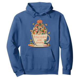 Funny Teacher Hoodie Fall In Love With Learning Autumn Pumpkin Reading Thanksgiving TS11 Royal Blue Print Your Wear