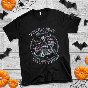 Halloween Witch Drinks T Shirt Witches Brew Drink Co Since 1543 TS11 Black Print Your Wear