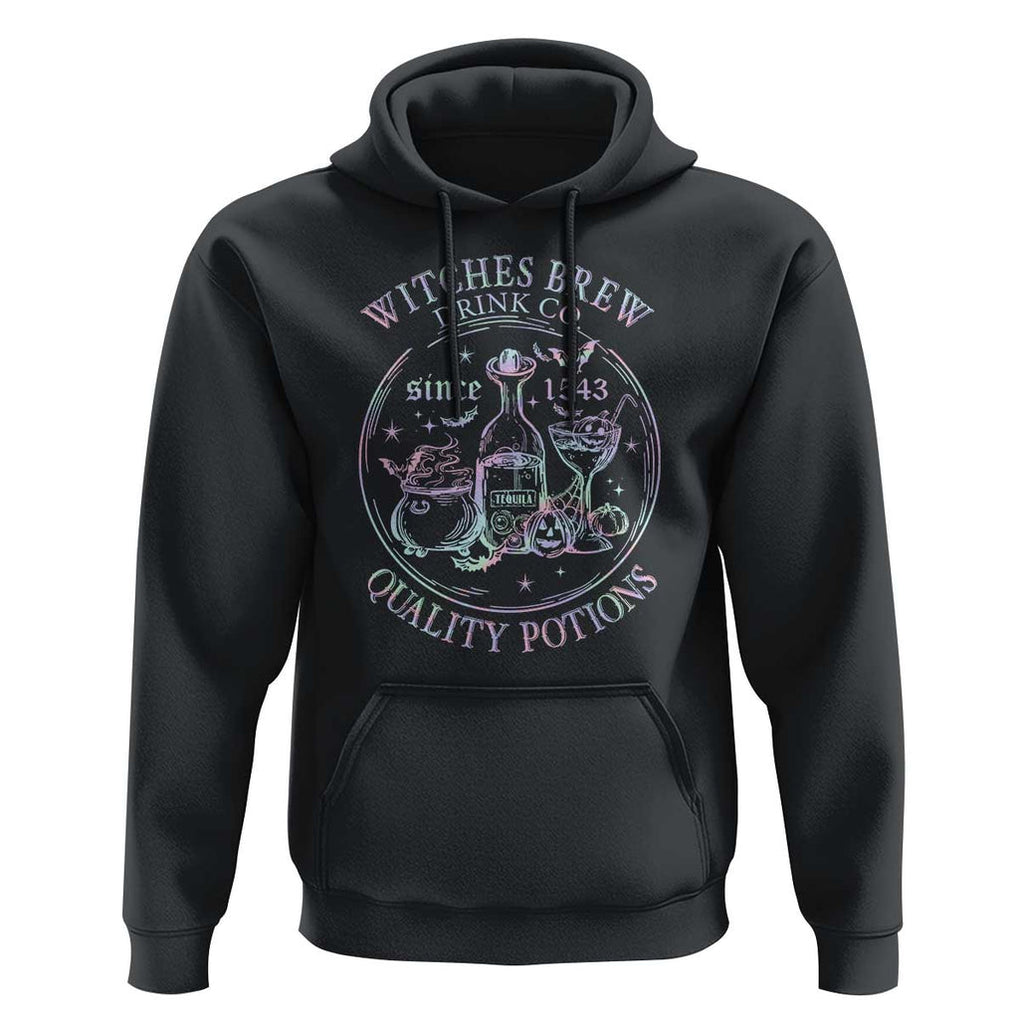 Halloween Witch Drinks Hoodie Witches Brew Drink Co Since 1543 TS11 Black Print Your Wear