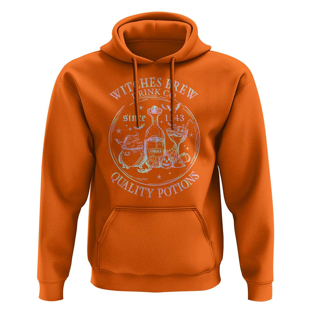 Halloween Witch Drinks Hoodie Witches Brew Drink Co Since 1543 TS11 Orange Print Your Wear