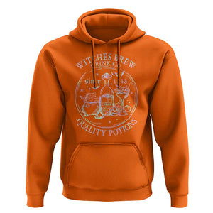 Halloween Witch Drinks Hoodie Witches Brew Drink Co Since 1543 TS11 Orange Print Your Wear