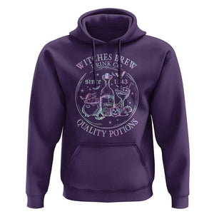 Halloween Witch Drinks Hoodie Witches Brew Drink Co Since 1543 TS11 Purple Print Your Wear
