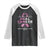 Male Breast Cancer Raglan Shirt He Can Heal Cancer Christian Pink Ribbon TS11 Black White Print Your Wear