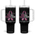 Male Breast Cancer Tumbler With Handle He Can Heal Cancer Christian Pink Ribbon TS11 One Size: 40 oz Black Print Your Wear