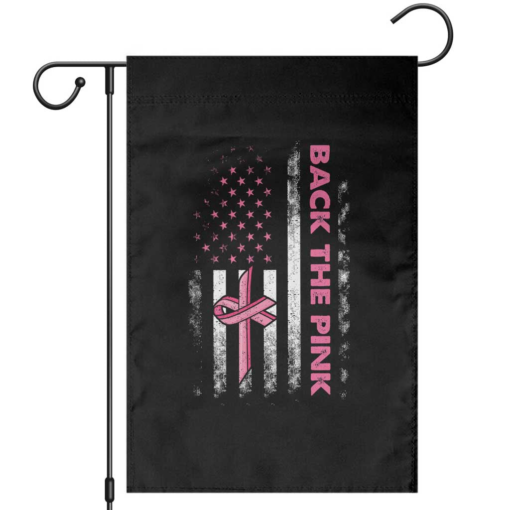 Breast Cancer Awareness Garden Flag Back The Pink Warrior American Flag TS11 Black Print Your Wear
