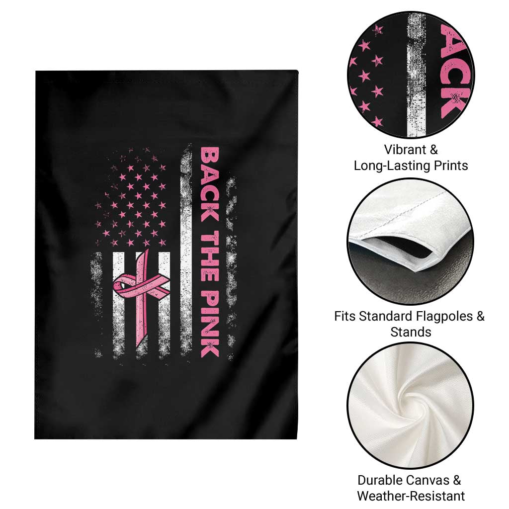 Breast Cancer Awareness Garden Flag Back The Pink Warrior American Flag TS11 Print Your Wear