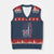 Breast Cancer Awareness V-Neck Knit Sweater Vest Back The Pink Warrior American Flag TS11 Navy Red Print Your Wear