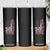 Breast Cancer Awareness Skinny Tumbler Back The Pink Warrior American Flag TS11 Print Your Wear