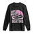 Funny Save Motor Boating Long Sleeve Shirt Breast Cancer Pink Ribbon TS11 Black Print Your Wear