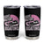 Funny Save Motor Boating Tumbler Cup Breast Cancer Pink Ribbon TS11 Black Print Your Wear