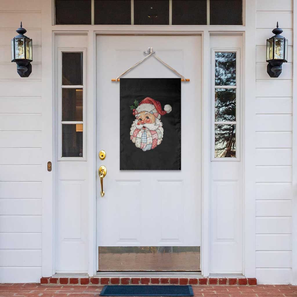Vintage Retro Patchwork Santa Xmas Garden Flag Merry Christmas Holiday TS11 Print Your Wear