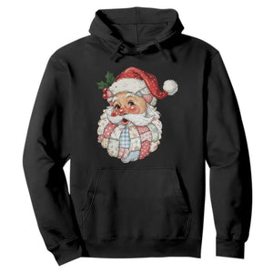 Vintage Retro Patchwork Santa Xmas Hoodie Merry Christmas Holiday TS11 Black Print Your Wear