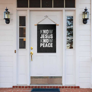 Christian Know Jesus Know Peace Garden Flag Religion God Church Bible TS11 Print Your Wear
