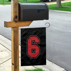 Number 6 Garden Flag Fan Varsity Sports Team 67 Jersey Number TS11 Print Your Wear