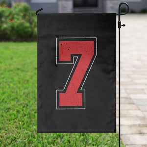 Number 7 Garden Flag Fan Varsity Sports Team 67 Jersey Number TS11 Print Your Wear
