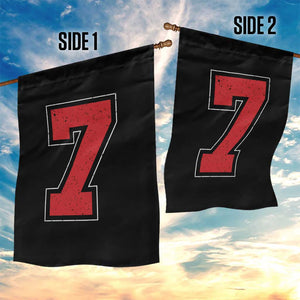 Number 7 Garden Flag Fan Varsity Sports Team 67 Jersey Number TS11 Print Your Wear