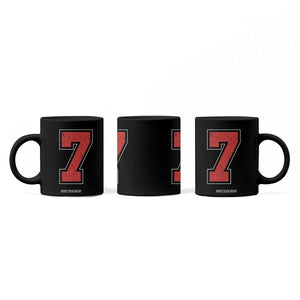 Number 7 Coffee Mug Fan Varsity Sports Team 67 Jersey Number TS11 Print Your Wear