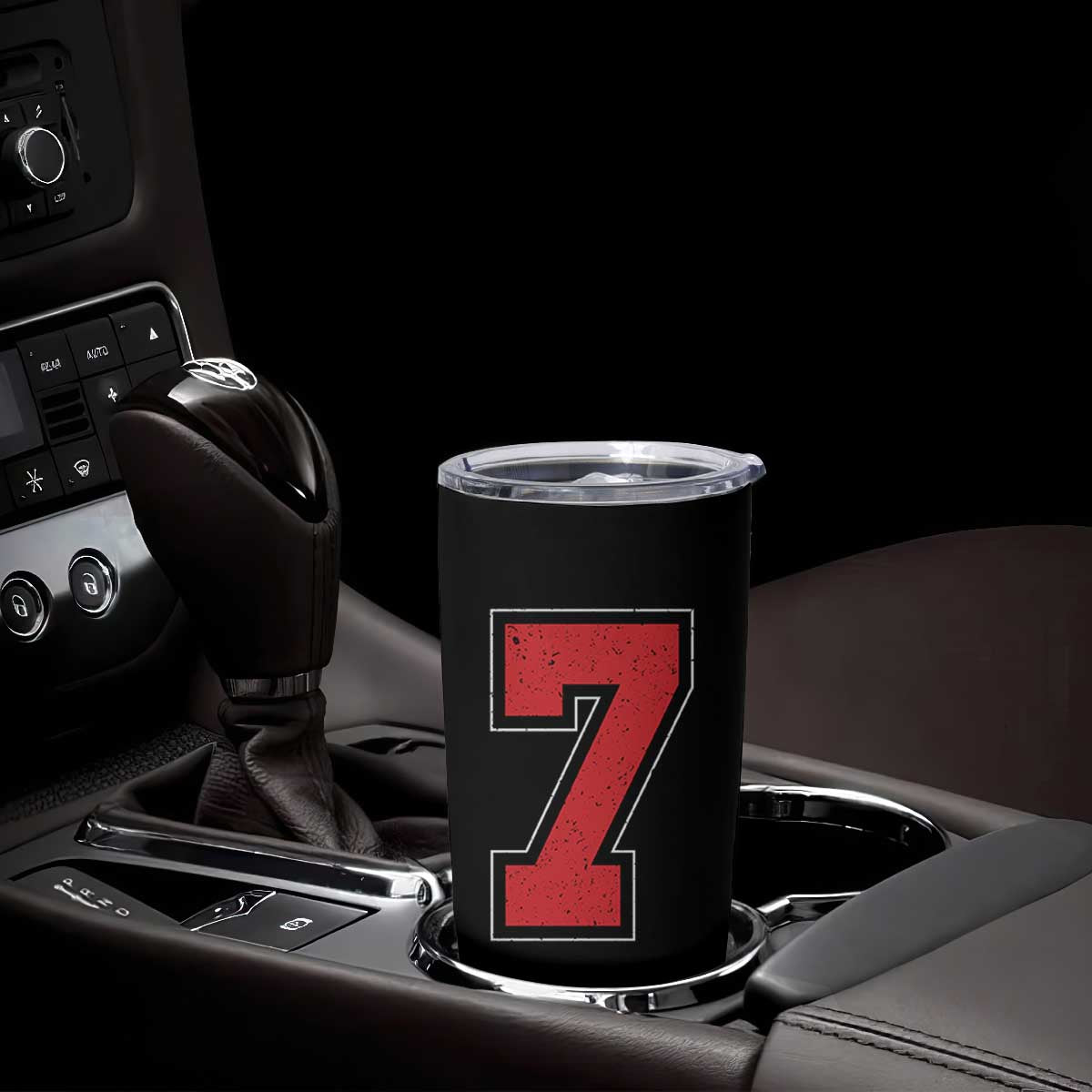 Number 7 Tumbler Cup Fan Varsity Sports Team 67 Jersey Number TS11 Print Your Wear