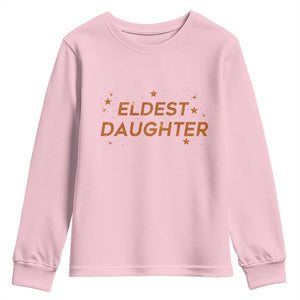 Eldest Daughter Youth Sweatshirt Trendy Life of A Daughter TS11 Light Pink Print Your Wear
