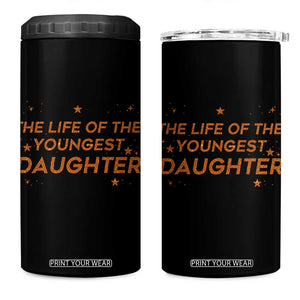 Funny The Life Of The Youngest Daughter 4 in 1 Can Cooler Tumbler Sparkle Star TS11 One Size: 16 oz Black Print Your Wear