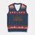 Funny The Life Of The Youngest Daughter V-Neck Knit Sweater Vest Sparkle Star TS11 Navy Red Print Your Wear