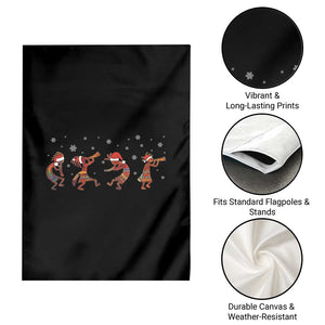 Funny Christmas Native American Garden Flag Santa Kokopeli Snowflake TS11 Print Your Wear