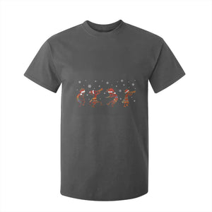 Funny Christmas Native American T Shirt For Kid Santa Kokopeli Snowflake TS11 Dark Heather Print Your Wear