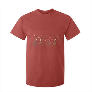 Funny Christmas Native American T Shirt For Kid Santa Kokopeli Snowflake TS11 Red Print Your Wear
