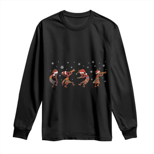Funny Christmas Native American Long Sleeve Shirt Santa Kokopeli Snowflake TS11 Black Print Your Wear