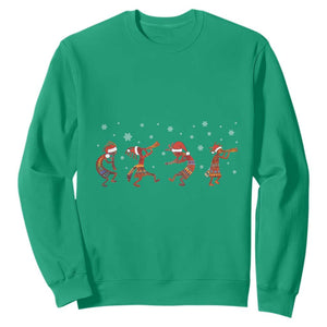 Funny Christmas Native American Sweatshirt Santa Kokopeli Snowflake TS11 Irish Green Print Your Wear