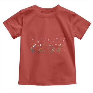 Funny Christmas Native American Toddler T Shirt Santa Kokopeli Snowflake TS11 Red Print Your Wear