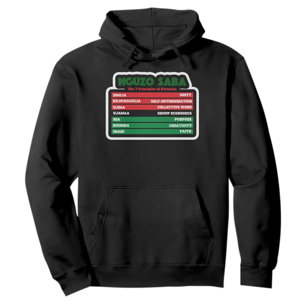Nguzo Saba The 7 Principles Of Kwanzaa Hoodie TS11 Black Print Your Wear