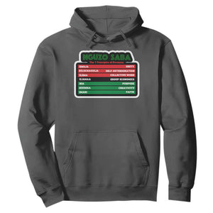 Nguzo Saba The 7 Principles Of Kwanzaa Hoodie TS11 Dark Heather Print Your Wear