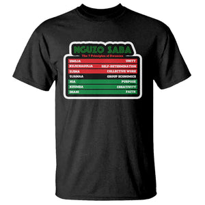 Nguzo Saba The 7 Principles Of Kwanzaa T Shirt TS11 Black Print Your Wear