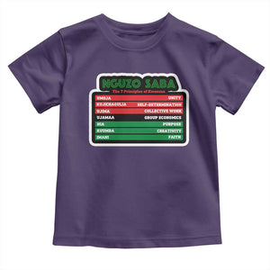 Nguzo Saba The 7 Principles Of Kwanzaa Toddler T Shirt TS11 Purple Print Your Wear
