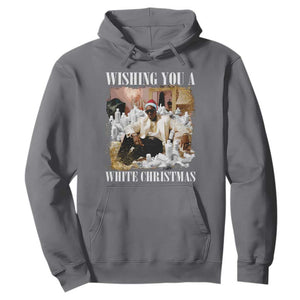 Funny Dirty Santa Diddy Christmas Hoodie Wishing You A White Christmas Santa Hat TS11 Charcoal Print Your Wear