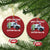Funny Trump Xmas Christmas Ornament Merry Xmas Shitter Was Full Garbage Truck TS11 Circle Red Print Your Wear