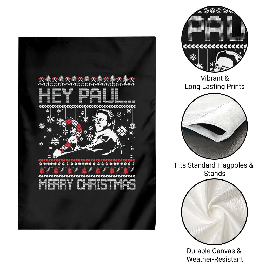Funny Christmas Psycho Garden Flag Hey Paul Merry Christmas Serrial Killer Movie TS11 Print Your Wear