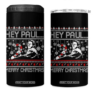 Funny Christmas Psycho 4 in 1 Can Cooler Tumbler Hey Paul Merry Christmas Serrial Killer Movie TS11 One Size: 16 oz Black Print Your Wear