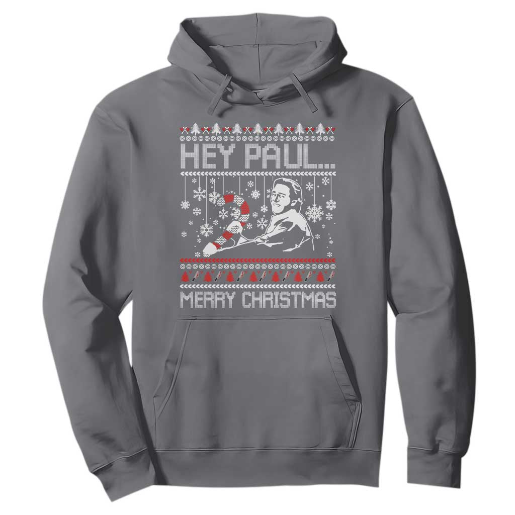 Funny Christmas Psycho Hoodie Hey Paul Merry Christmas Serrial Killer Movie TS11 Charcoal Print Your Wear