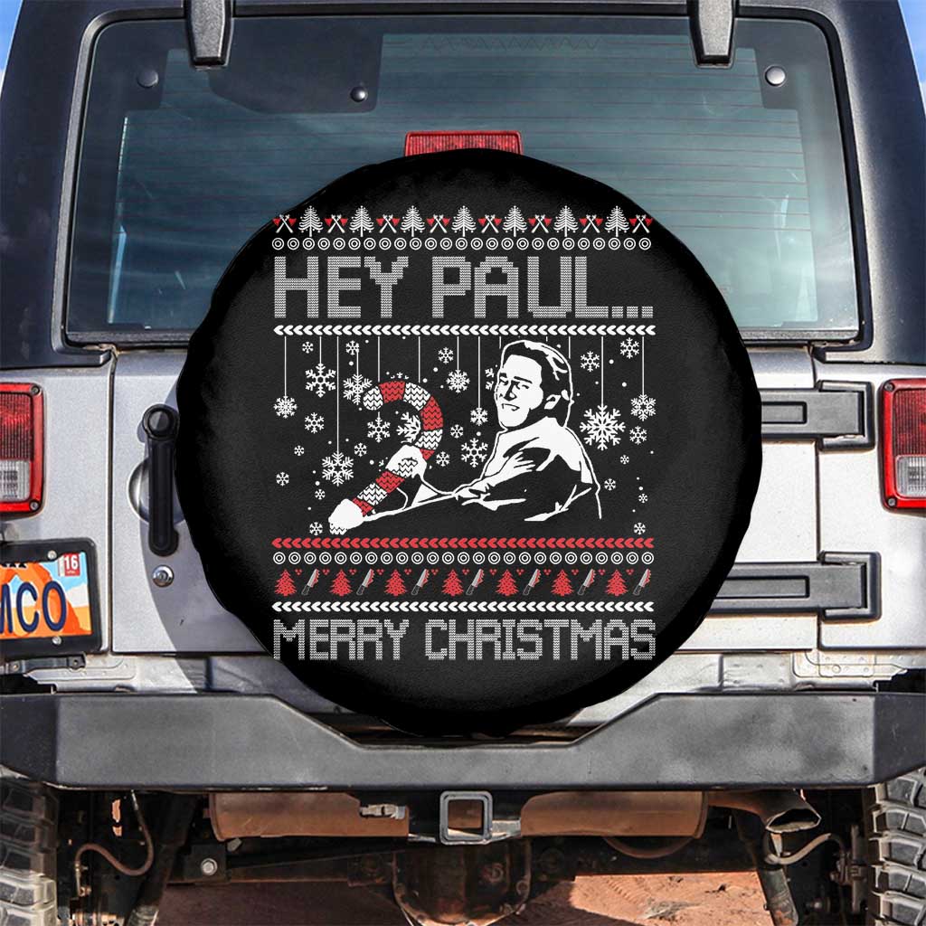 Funny Christmas Psycho Spare Tire Cover Hey Paul Merry Christmas Serrial Killer Movie TS11 No hole Black Print Your Wear