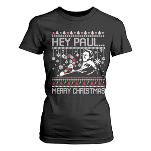 Funny Christmas Psycho T Shirt For Women Hey Paul Merry Christmas Serrial Killer Movie TS11 Black Print Your Wear