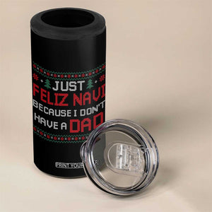 Funny Just Feliz Navi Because I Don't Have A Dad Christmas 4 in 1 Can Cooler Tumbler TS11 Print Your Wear