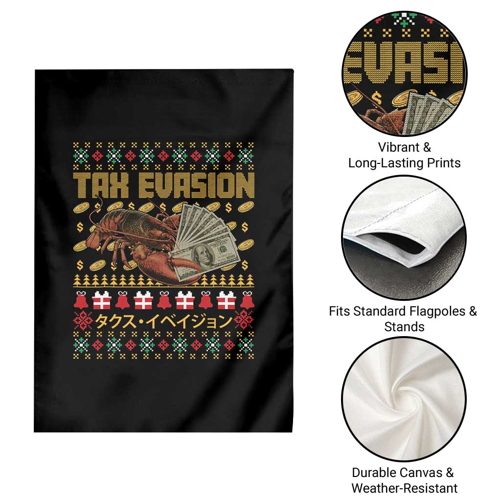 Tax Evasion Lobster Christmas Garden Flag Funny Sarcasm Oddly Specific Meme TS11 Print Your Wear