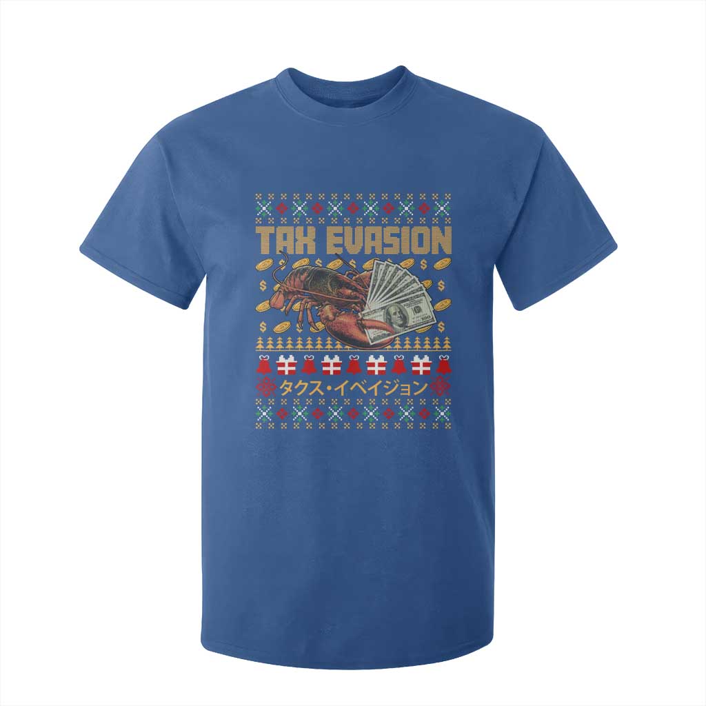 Tax Evasion Lobster Christmas T Shirt For Kid Funny Sarcasm Oddly Specific Meme TS11 Royal Blue Print Your Wear