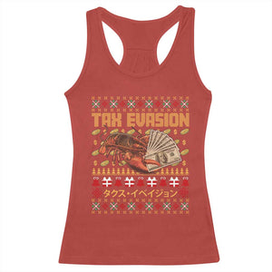 Tax Evasion Lobster Christmas Racerback Tank Top Funny Sarcasm Oddly Specific Meme TS11 Red Print Your Wear
