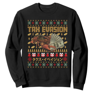 Tax Evasion Lobster Christmas Sweatshirt Funny Sarcasm Oddly Specific Meme TS11 Black Print Your Wear