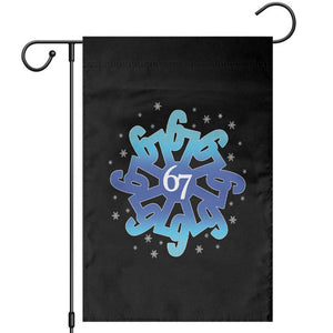 Funny 67 Christmas Snowflake Garden Flag Six Seven Meme Xmas TS11 Black Print Your Wear